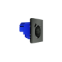 Розетка встраиваемая VOLTUM S70 с заземлением и защитными шторками, 16А, с USB, A+С, (титан)