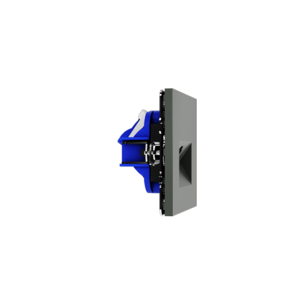 Розетка компьютерная встраиваемая VOLTUM S70 RJ45 кат.6, (титан)