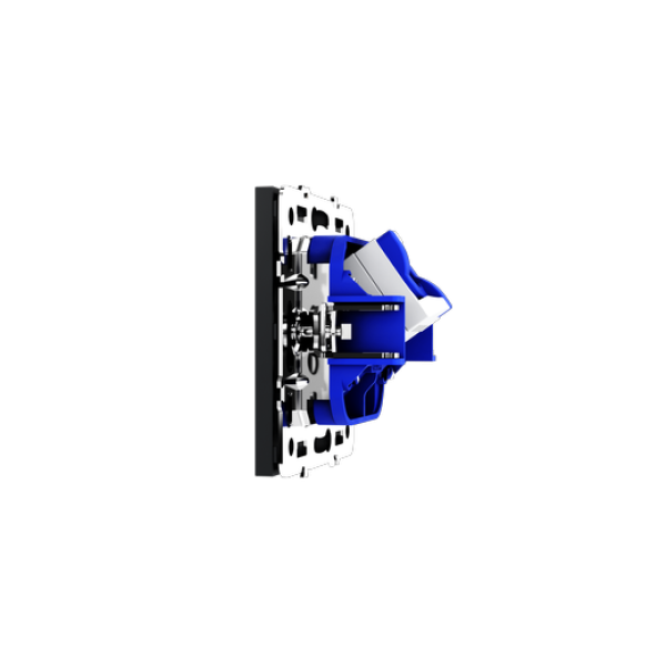 Розетка компьютерная встраиваемая VOLTUM S70 RJ45 кат.6, (графит)