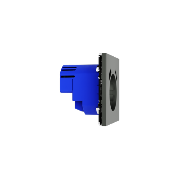 Розетка встраиваемая VOLTUM S70 с заземлением и защитными шторками, 16А, с USB, A+A, (титан)