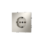 Розетка встраиваемая VOLTUM S70 с заземлением и защитными шторками, 16А, (кашемир)