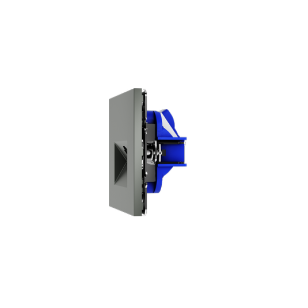 Розетка компьютерная встраиваемая VOLTUM S70 RJ45 кат.6, (титан)