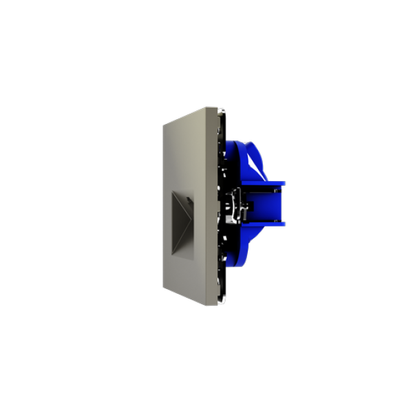 Розетка компьютерная встраиваемая VOLTUM S70 двойная RJ45+RJ45 кат.6, (шелк)