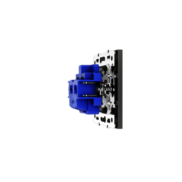 Розетка встраиваемая VOLTUM S70 с заземлением 16А, (титан)