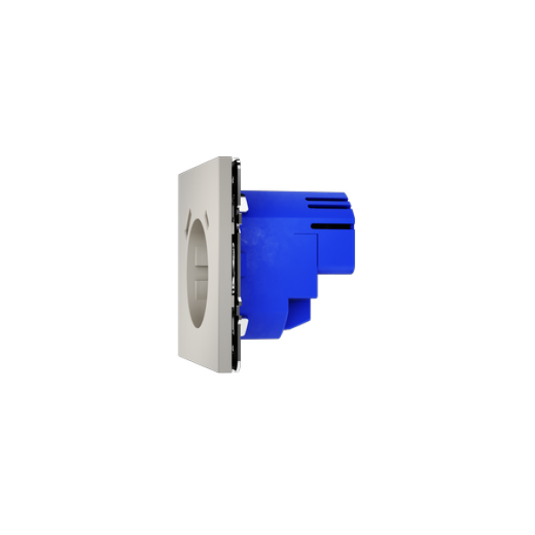 Розетка встраиваемая VOLTUM S70 с заземлением и защитными шторками, 16А, с USB, A+С, (кашемир)