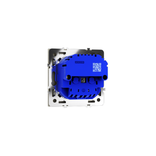 Розетка встраиваемая VOLTUM S70 с заземлением и защитными шторками, 16А, с USB, A+A, (шелк)