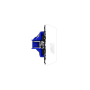 Розетка компьютерная встраиваемая VOLTUM S70 RJ45 кат.6, (белый глянцевый)