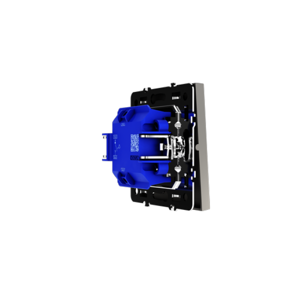 Выключатель с самовозвратом встраиваемый VOLTUM S70 одноклавишный 10А, (кашемир)