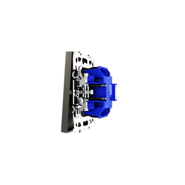 Выключатель с самовозвратом встраиваемый VOLTUM S70 одноклавишный 10А, (кашемир)