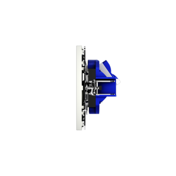 Розетка компьютерная встраиваемая VOLTUM S70 RJ45 кат.6, (сталь)