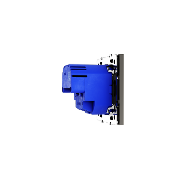 Розетка встраиваемая VOLTUM S70 с заземлением и защитными шторками, 16А, с USB, A+A, (кашемир)