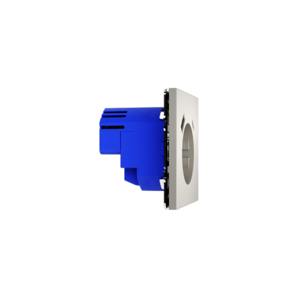 Розетка встраиваемая VOLTUM S70 с заземлением и защитными шторками, 16А, с USB, A+С, (кашемир)