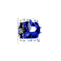 Розетка компьютерная встраиваемая VOLTUM S70 RJ45 кат.6, (белый глянцевый)