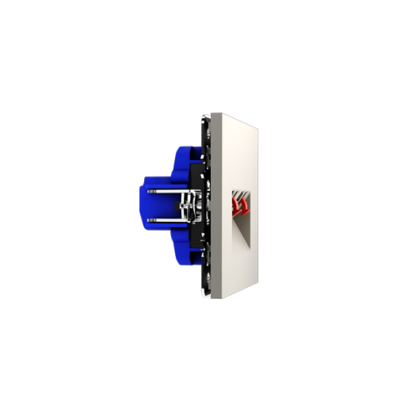 Розетка акустическая встраиваемая VOLTUM S70 4-местная, (кашемир)
