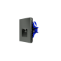 Розетка компьютерная встраиваемая VOLTUM S70 двойная RJ45+RJ45 кат.6, (титан)