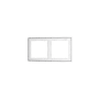 Рамка пластиковая VOLTUM S70 на 2 поста, (белый глянцевый)