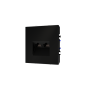 Розетка компьютерная встраиваемая VOLTUM S70 двойная RJ45+RJ45 кат.6, (черный матовый)