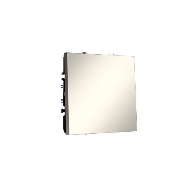 Выключатель с самовозвратом встраиваемый VOLTUM S70 одноклавишный 10А, (кашемир)