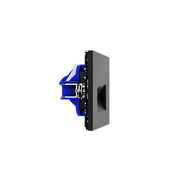 Розетка компьютерная встраиваемая VOLTUM S70 RJ45 кат.6, (графит)