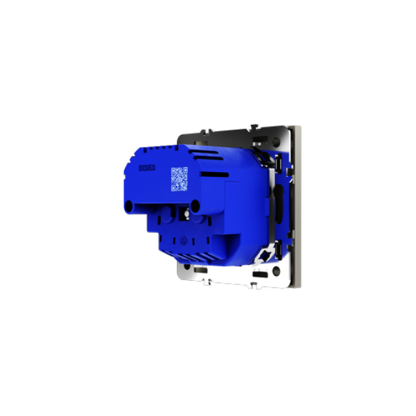 Розетка встраиваемая VOLTUM S70 с заземлением и защитными шторками, 16А, с USB, A+A, (шелк)
