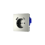 Розетка встраиваемая VOLTUM S70 с заземлением и защитными шторками, 16А, с USB, A+С, (сталь)