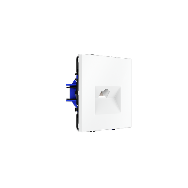 Розетка компьютерная встраиваемая VOLTUM S70 RJ45 кат.6, (белый матовый)