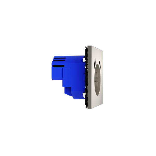 Розетка встраиваемая VOLTUM S70 с заземлением и защитными шторками, 16А, с USB, A+A, (кашемир)