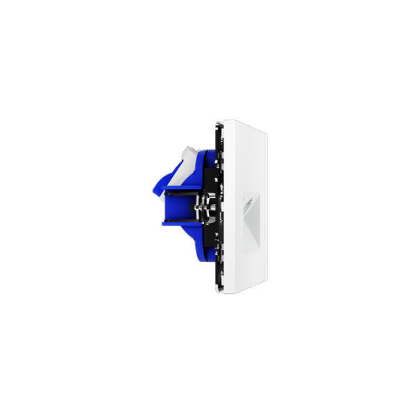 Розетка компьютерная встраиваемая VOLTUM S70 двойная RJ45+RJ45 кат.6, (белый матовый)