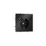 Розетка встраиваемая VOLTUM S70 с заземлением и защитными шторками, 16А, с USB, A+С, (черный матовый