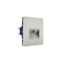 Розетка компьютерная встраиваемая VOLTUM S70 RJ45 кат.6, (сталь)