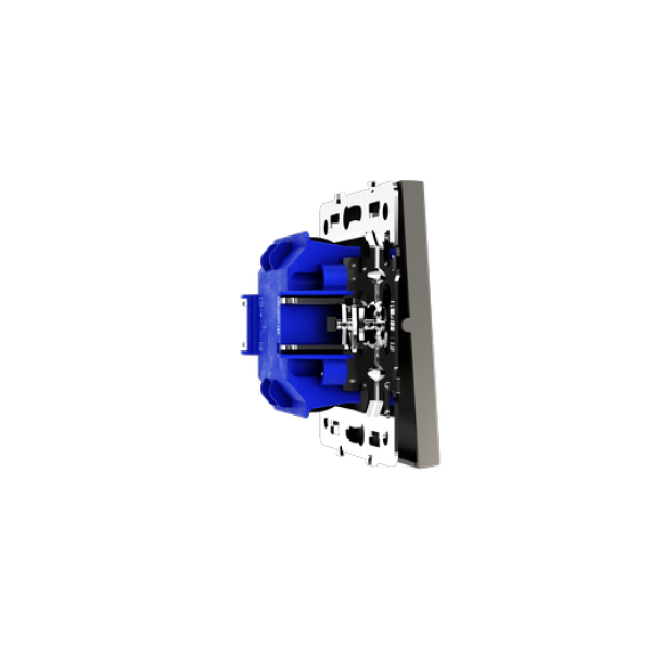 Выключатель с самовозвратом встраиваемый VOLTUM S70 одноклавишный 10А, (кашемир)