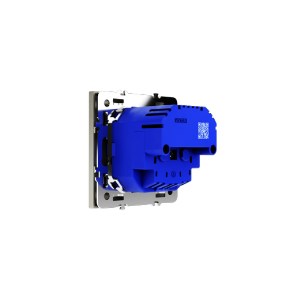 Розетка встраиваемая VOLTUM S70 с заземлением и защитными шторками, 16А, с USB, A+A, (шелк)