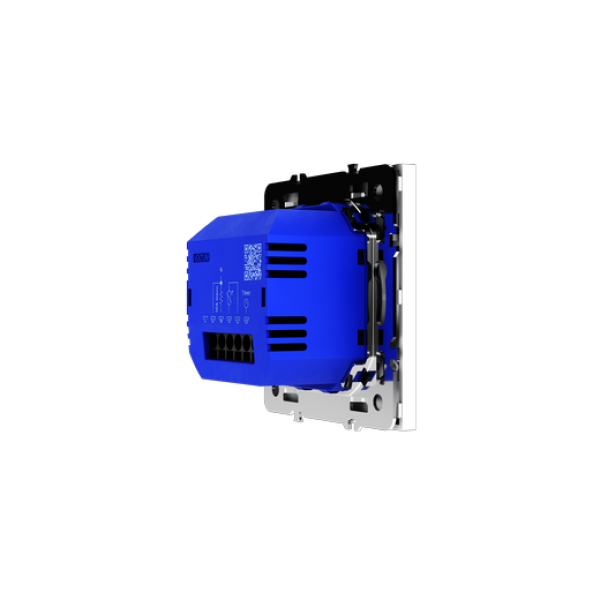 Терморегулятор электронный VOLTUM S70 с индикацией и датчиком, для теплого пола, (белый матовый)
