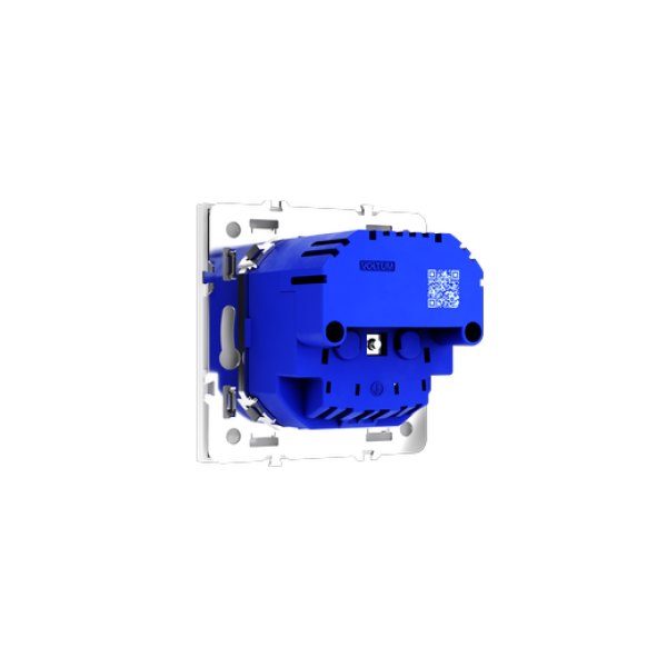 Розетка встраиваемая VOLTUM S70 с заземлением и защитными шторками, 16А, с USB, A+С, (белый глянцевы