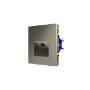 Розетка компьютерная встраиваемая VOLTUM S70 двойная RJ45+RJ45 кат.6, (шелк)