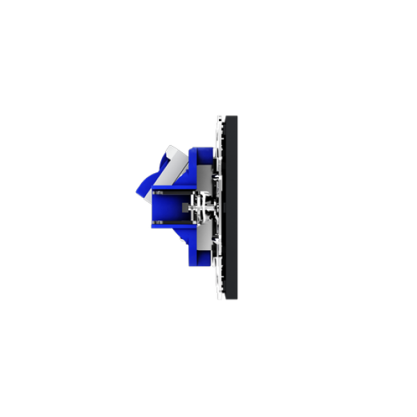 Розетка компьютерная встраиваемая VOLTUM S70 RJ45 кат.6, (графит)