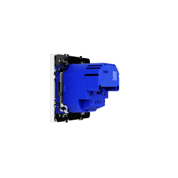 Розетка встраиваемая VOLTUM S70 с заземлением и защитными шторками, 16А, с USB, A+A, (белый матовый)