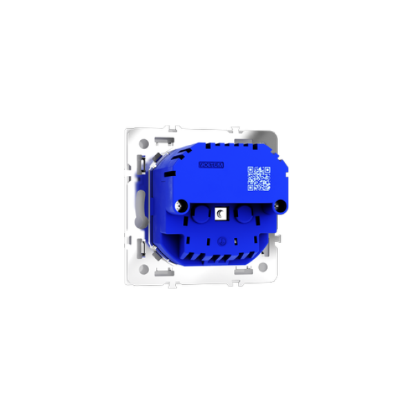 Розетка встраиваемая VOLTUM S70 с заземлением и защитными шторками, 16А, с USB, A+С, (белый глянцевы