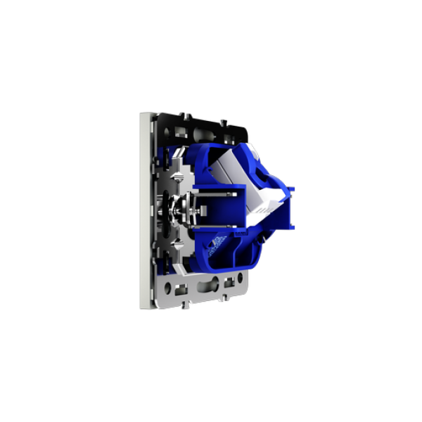 Розетка компьютерная встраиваемая VOLTUM S70 RJ45 кат.6, (сталь)