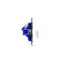 Розетка компьютерная встраиваемая VOLTUM S70 двойная RJ45+RJ45 кат.6, (белый глянцевый)