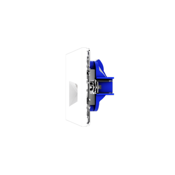 Розетка компьютерная встраиваемая VOLTUM S70 RJ45 кат.6, (белый глянцевый)