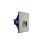 Розетка компьютерная встраиваемая VOLTUM S70 RJ45 кат.6, (сталь)