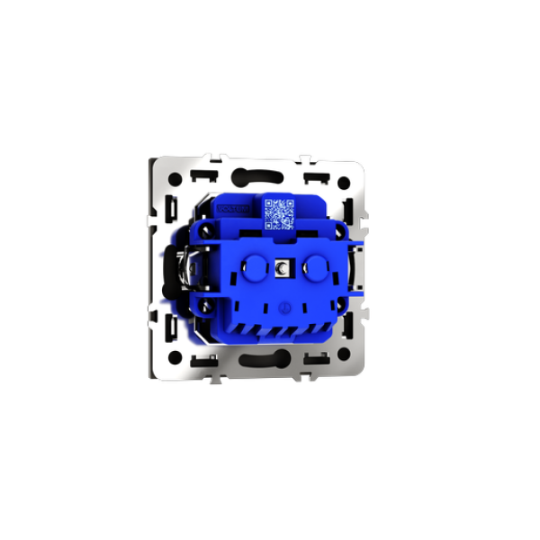 Розетка встраиваемая VOLTUM S70 с заземлением и защитными шторками, 16А, (кашемир)