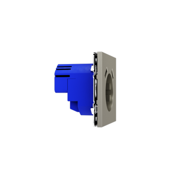 Розетка встраиваемая VOLTUM S70 с заземлением и защитными шторками, 16А, с USB, A+A, (шелк)