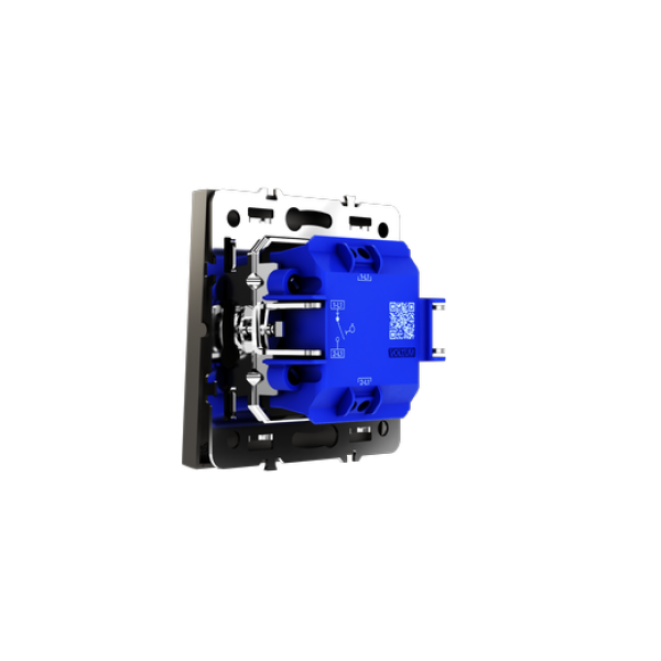 Выключатель с самовозвратом встраиваемый VOLTUM S70 одноклавишный 10А, (кашемир)