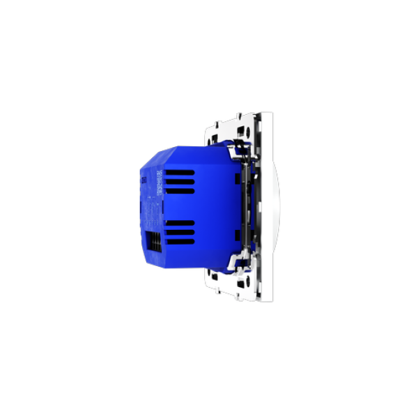 Терморегулятор электронный VOLTUM S70 с индикацией и датчиком, для теплого пола, (белый матовый)
