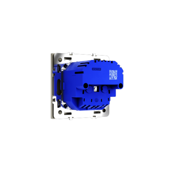 Розетка встраиваемая VOLTUM S70 с заземлением и защитными шторками, 16А, с USB, A+A, (шелк)