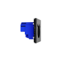 Розетка встраиваемая VOLTUM S70 с заземлением и защитными шторками, 16А, с USB, A+A, (черный матовый