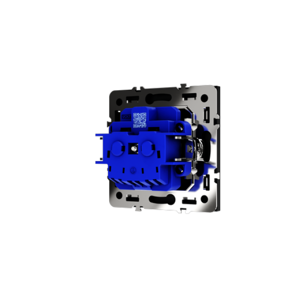 Розетка встраиваемая VOLTUM S70 с заземлением и защитными шторками, 16А, (графит)