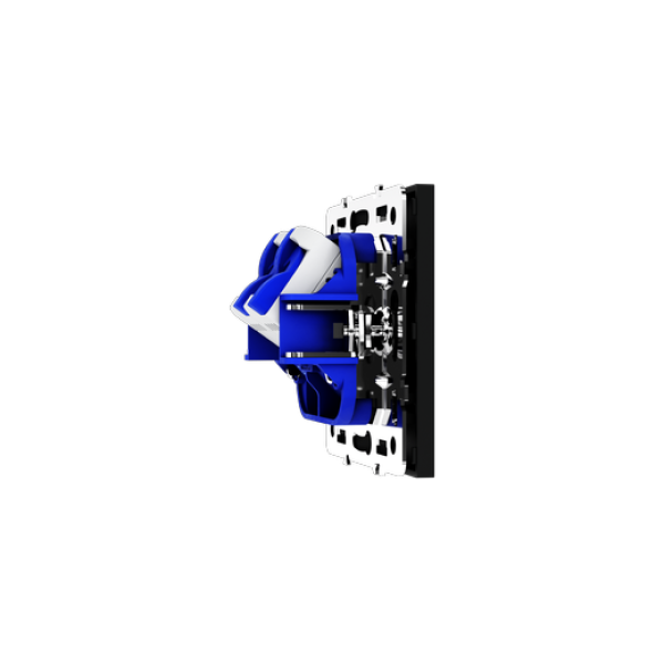 Розетка компьютерная встраиваемая VOLTUM S70 двойная RJ45+RJ45 кат.6, (черный матовый)